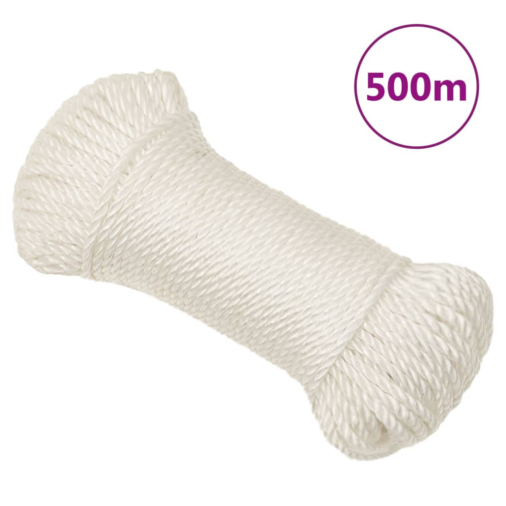 Vidaxl Werkouw 6 mm 500 m Polypropene White