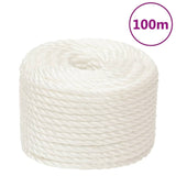 Vidaxl Werkouw 16 mm 100 m Polypropene bianco