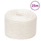 Vidaxl werkouw 20 mm 25 m de polypropène blanc