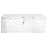 Vidaxl opbergbox 80x39x30 cm aluminium zilverkleurig