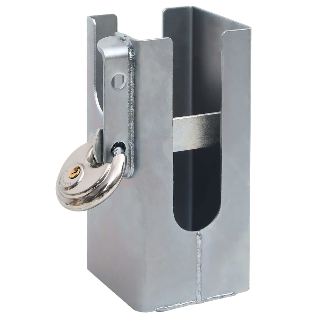 Vidaxl Towbar lock 11x11x23.5 cm steel silver colored