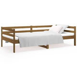 Vidaxl slaapbank 90x190 cm massief grenenhout honingbruin