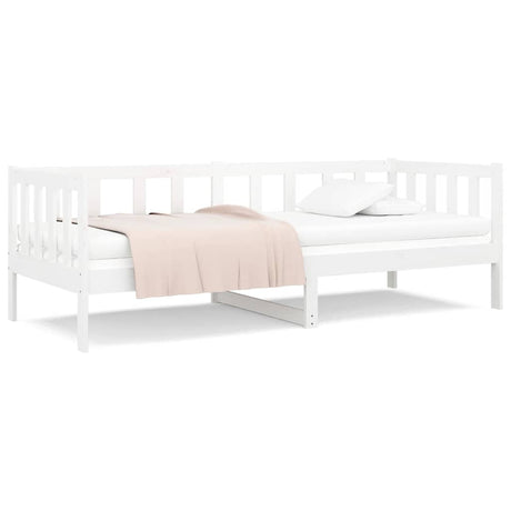 Vidaxl slaapbank zonder matras 90x190 cm massief grenenhout wit
