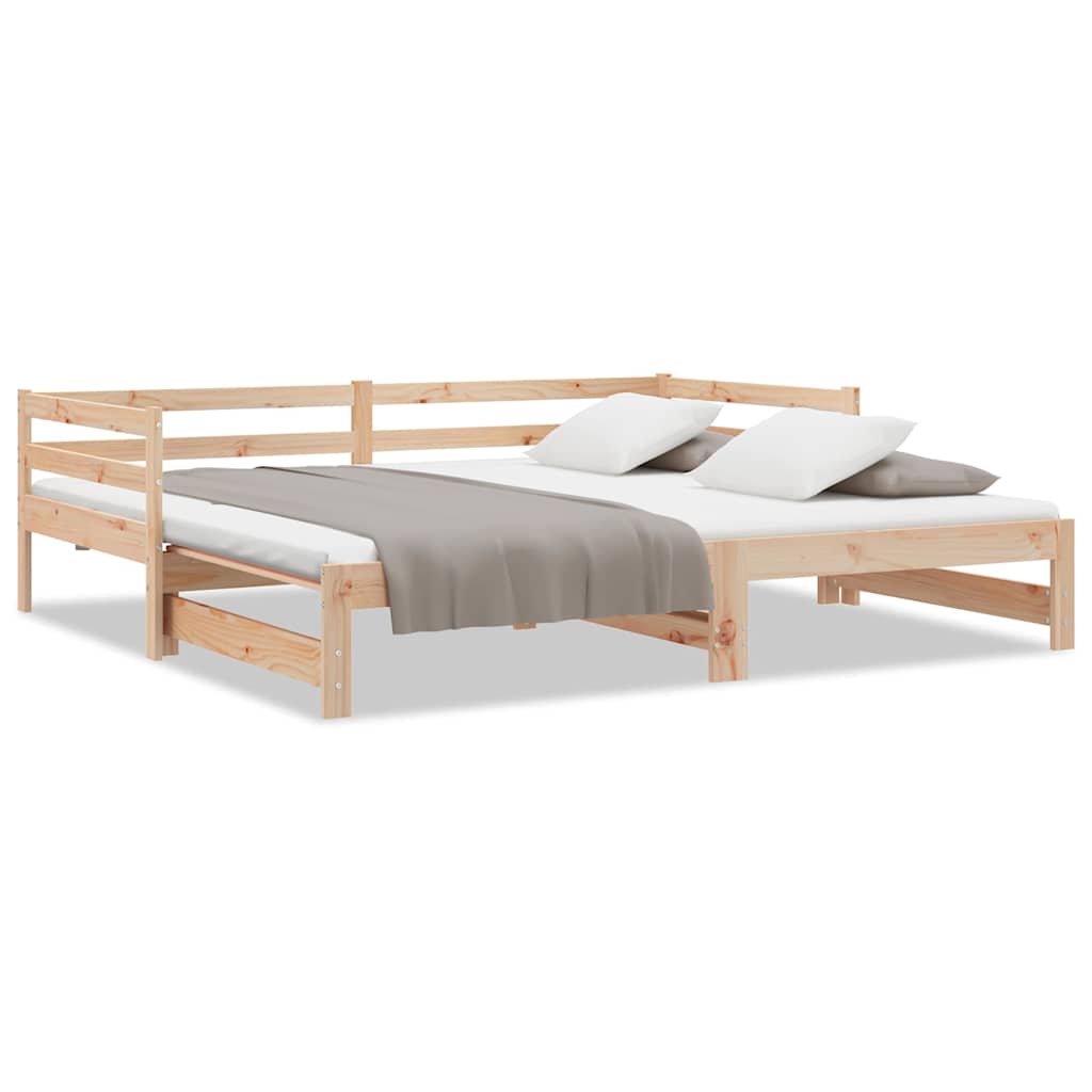 Vidaxl uitschuifbare slaapbank zonder matras 90x190 cm