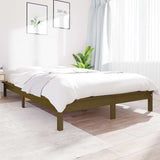 Vidaxl bedframe massief grenenhout honingbruin 120x200 cm