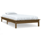 Vidaxl bedframe massief grenenhout honingbruin 90x190 cm