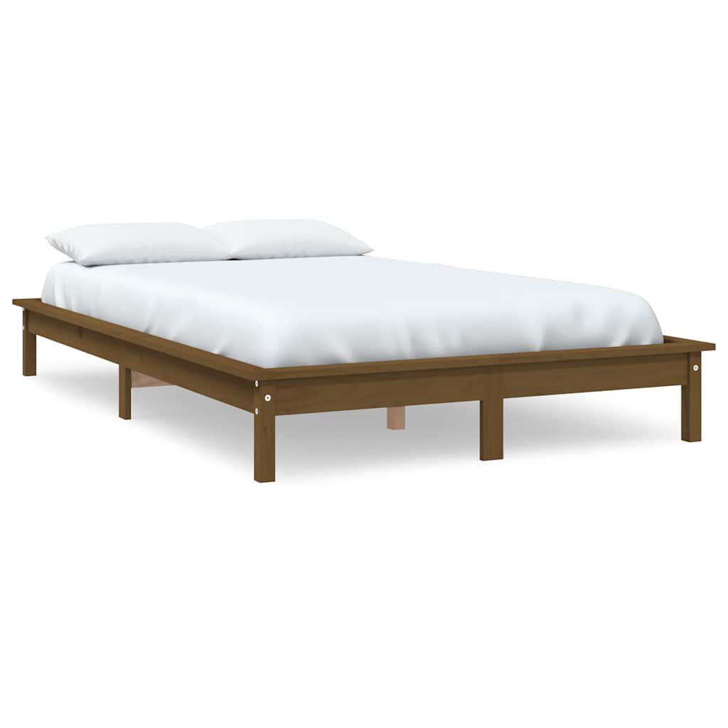 Vidaxl bedframe massief grenenhout honingbruin 120x190 cm