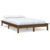 Vidaxl bedframe massief grenenhout honingbruin 140x190 cm