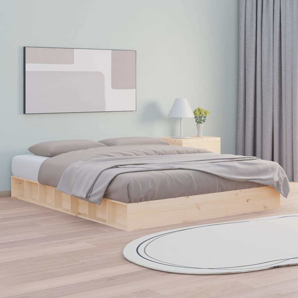 Vidaxl bedframe massief hout 150x200 cm