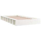 Vidaxl bedframe massief hout wit 90x200 cm