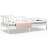 Vidaxl slaapbank zonder matras 80x200 cm massief grenenhout wit