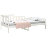 Vidaxl slaapbank zonder matras 80x200 cm massief grenenhout wit