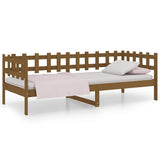 Vidaxl slaapbank 80x200 cm massief grenenhout honingbruin