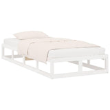 Vidaxl bedframe massief hout wit 100x200 cm