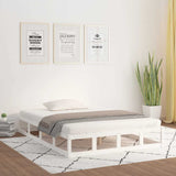 Vidaxl bedframe massief hout wit 140x200 cm