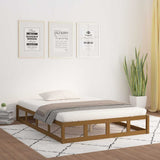 Vidaxl bedframe massief hout honingbruin 150x200 cm