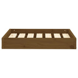 Vidaxl hondenmand 61,5x49x9 cm massief grenenhout honingbruin