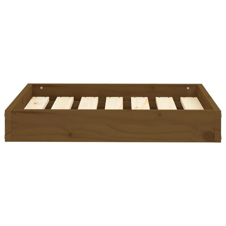 Vidaxl hondenmand 61,5x49x9 cm massief grenenhout honingbruin