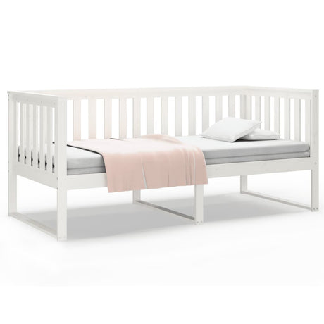 Vidaxl slaapbank zonder matras 90x190 cm massief grenenhout wit