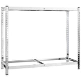 Vidaxl Pneu Rack 2-Layer 110x40x110 cm Sëlwerfaarf faarweg