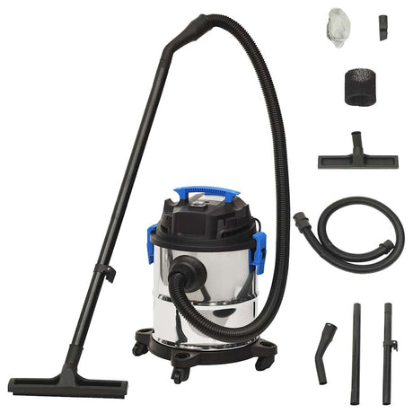 Vidaxl nat- en droogzuiger 1200 w 20 l zilverkleurig