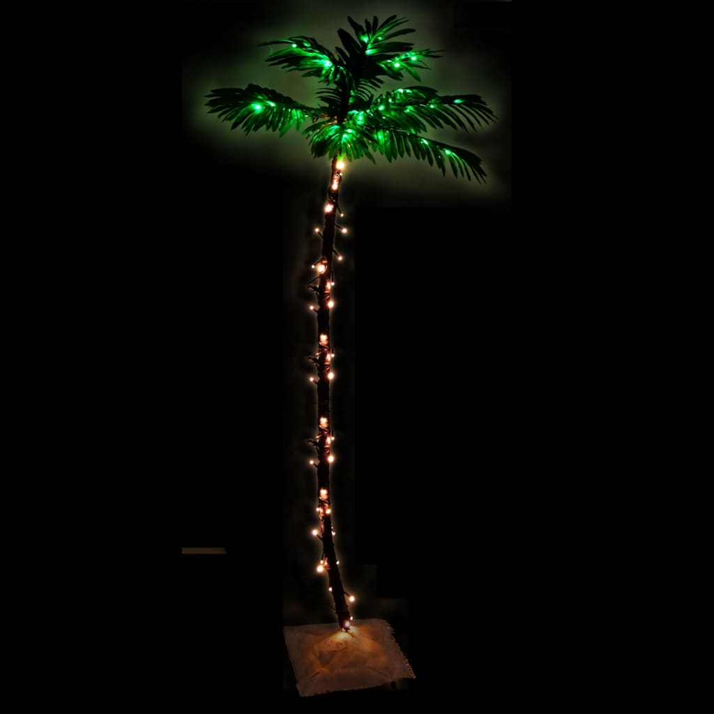 Vidaxl Palm Tree LED 96 LEDS Blanc chaud 180 cm