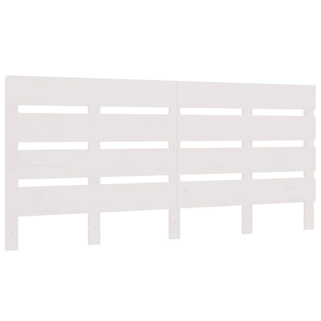 Vidaxl hoofdbord 160x3x80 cm massief grenenhout wit