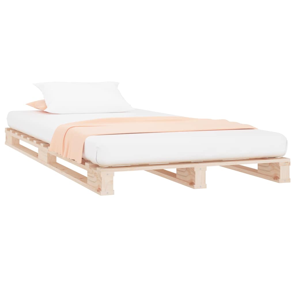 Vidaxl palletbed massief grenenhout 100x200 cm