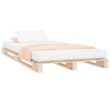 Vidaxl palletbed massief grenenhout 100x200 cm