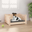 Vidaxl hondenbed 55,5x45,5x28 cm massief grenenhout