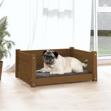 Vidaxl Dog Basket 65.5x50.5x28 cm Solid Pine Honey Brown