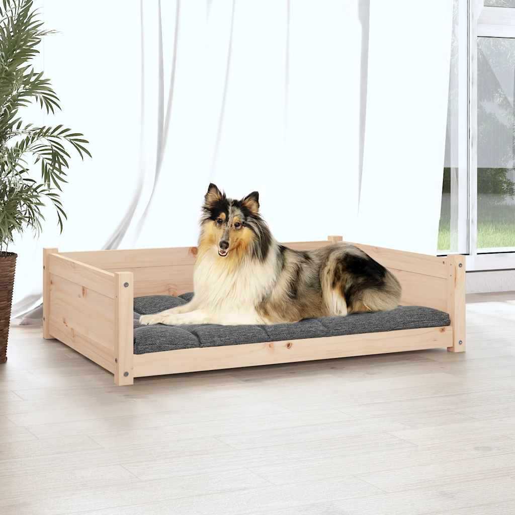 Vidaxl Dog Basket 95.5x65.5x28 cm Solid fyrretræ