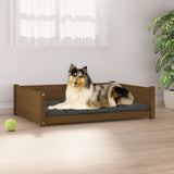 Vidaxl dog basket 95.5x65.5x28 cm Solid pine honey brown