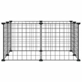 Vidaxl Pets Cage con 8 paneles 35x35 cm de acero negro