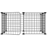 Vidaxl Pets Cage con puerta 8 paneles 35x35 cm de acero negro