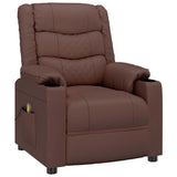 Vidaxl massagestoel kunstleer bruin