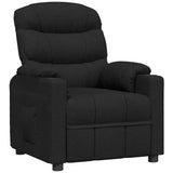 Vidaxl fauteuil verstelbaar stof zwart