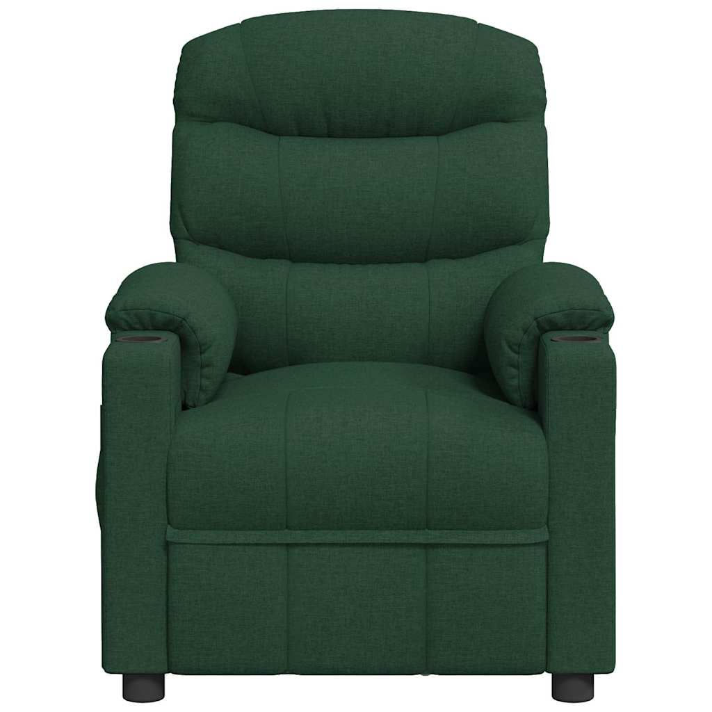 Vidaxl fauteuil verstelbaar stof donkergroen