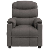 Vidaxl massagestoel stof donkergrijs