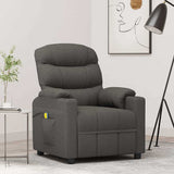 Vidaxl massagestoel stof donkergrijs