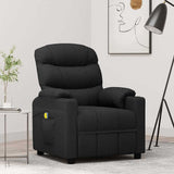 Vidaxl massagestoel stof zwart