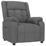 Vidaxl fauteuil verstelbaar stof donkergrijs