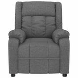 Vidaxl fauteuil verstelbaar stof donkergrijs