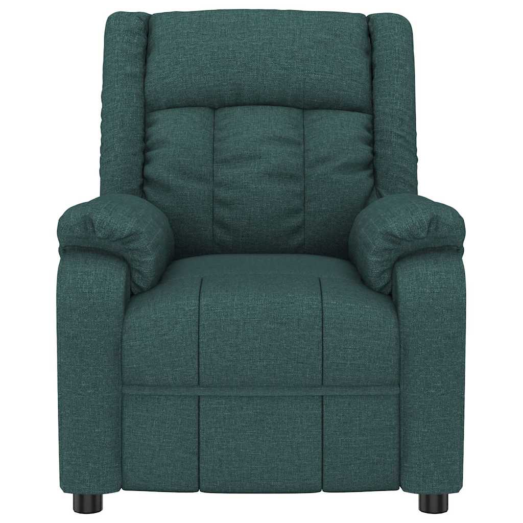 Vidaxl fauteuil verstelbaar stof donkergroen