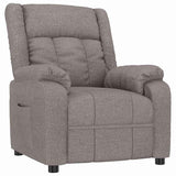 Vidaxl fauteuil verstelbaar stof taupe