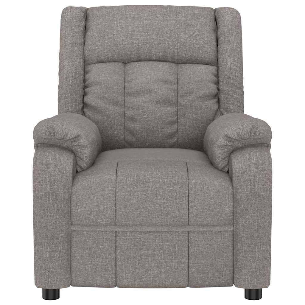 Vidaxl fauteuil verstelbaar stof taupe