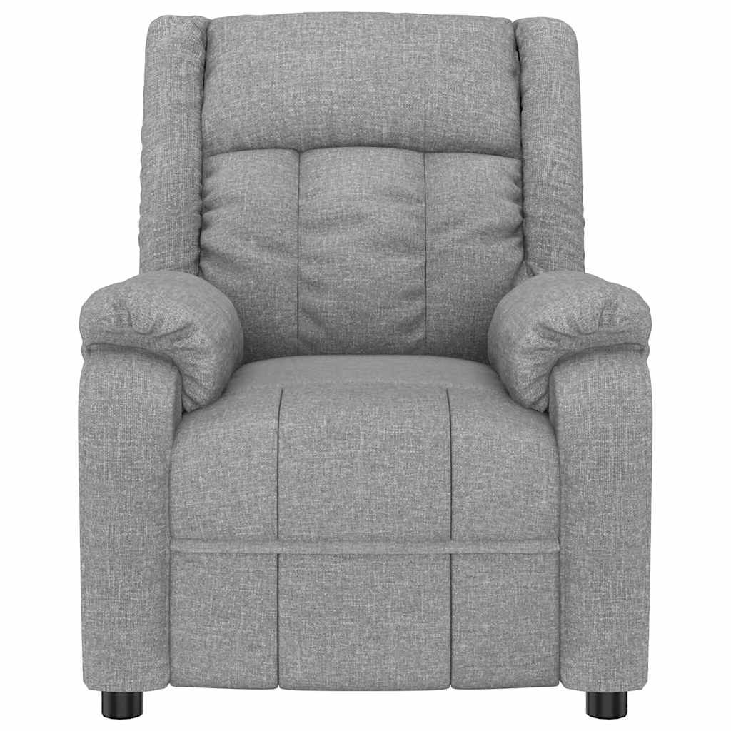 Vidaxl massagestoel stof lichtgrijs