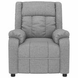 Vidaxl massagestoel stof lichtgrijs