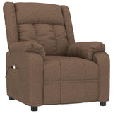 Vidaxl massagestoel stof bruin
