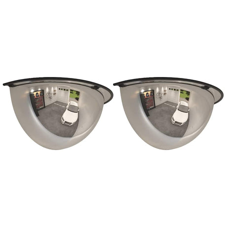 Vidaxl verkeersspiegel halve bol 2 st ø 30 cm acryl